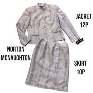 Norton McNaughton~2pc~Skirt(Size‎ 10P)~Jacket(Size 12P)